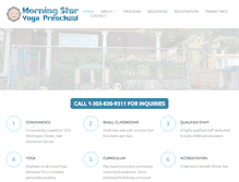 Tablet Screenshot of morningstarpreschool.net